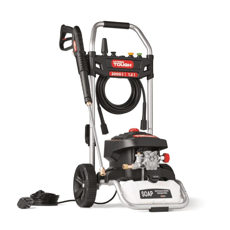 Hyper Tough 2000 PSI at 1.2 GPM 120 V 60HZ 1800W Electric Powered Cold Water Pressure Washer