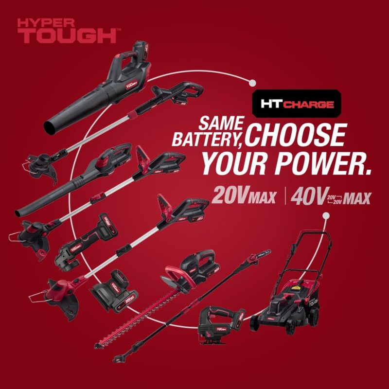 Hyper Tough 20V 13  Brushless String Trimmer with Rapid Reload Trimmer Head, HT22-401-03-02 - Image 16