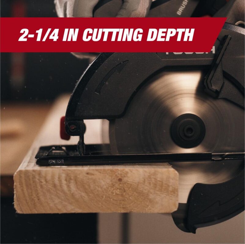 Hyper Tough 20V 6.5in. Brushless Circular saw, with 2.0Ah Battery Pack and Standard Charger, 41007.2 - Image 5