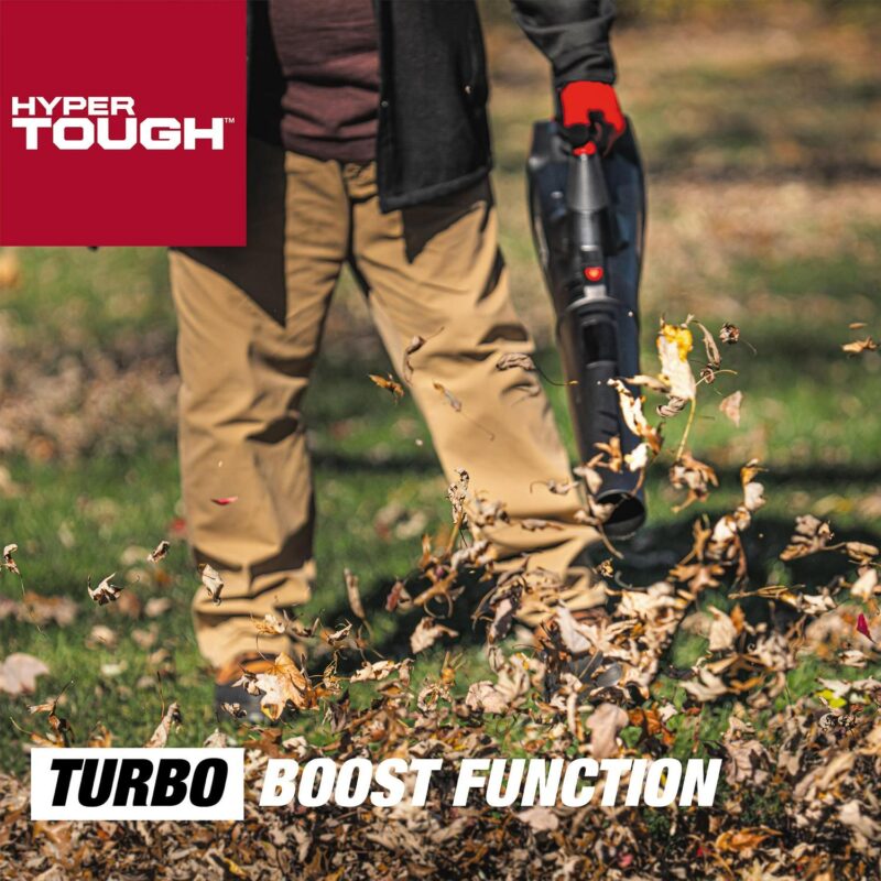Hyper Tough 20V Max 90 mph 372 Cfm 4.0Ah Battery Powered Cordless Handheld Blower, HT22-401-03-04 - Image 4