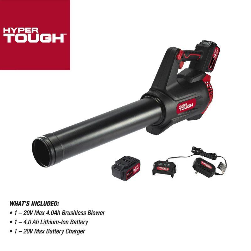 Hyper Tough 20V Max 110 mph 420 Cfm 4.0Ah Brushless Handheld Battery Blower, HT22-401-03-01 - Image 10