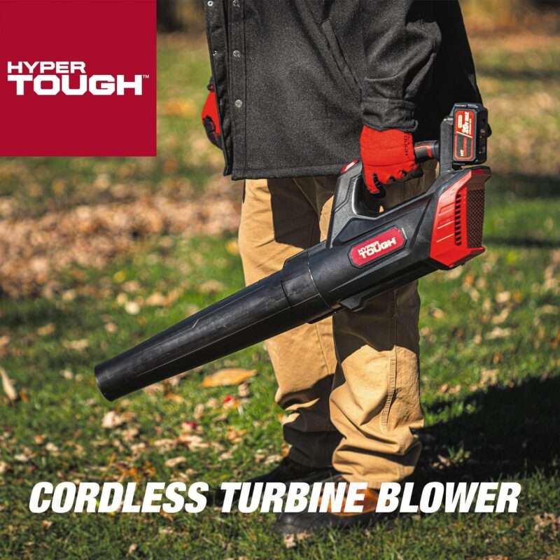 Hyper Tough 20V Max 90 mph 372 Cfm 4.0Ah Battery Powered Cordless Handheld Blower, HT22-401-03-04 - Image 3