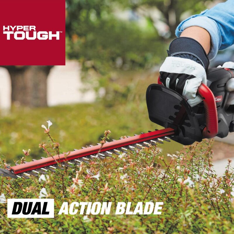 Hyper Tough 20V Max 22-inch Cordless Battery Powered Hedge Trimmer, HT21-401-003-07 - Image 6