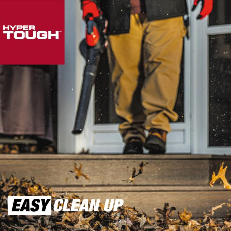 Hyper Tough 20V Max Battery Powered Cordless 130 mph Leaf Sweeper, HT21-401-003-05 - Image 6