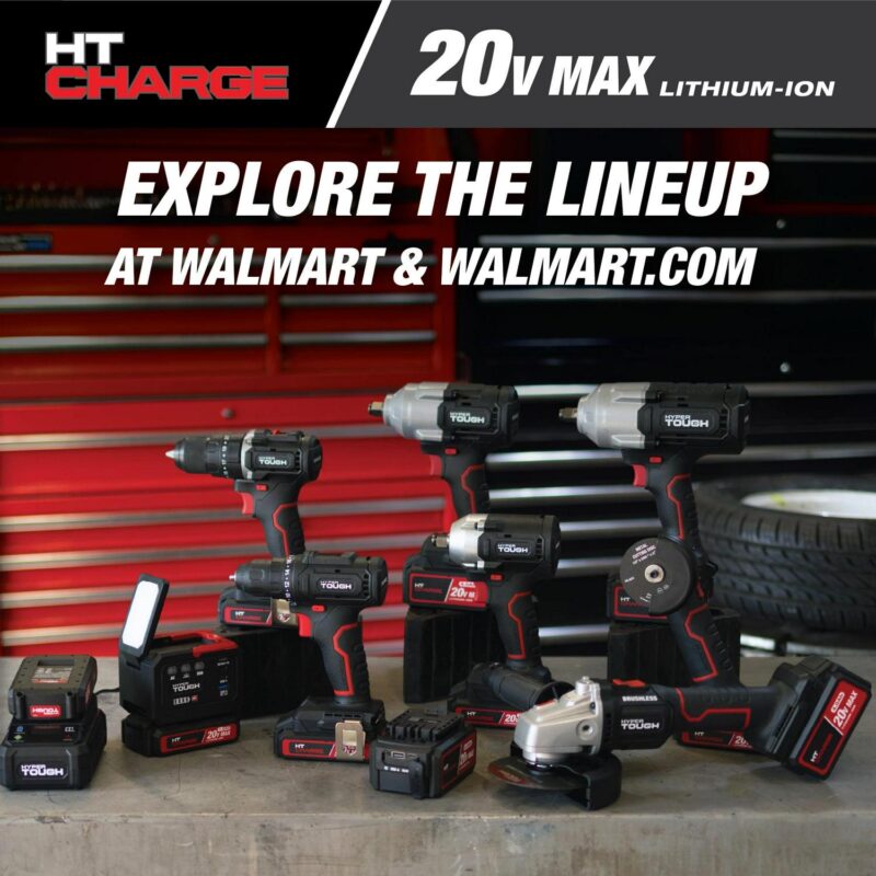 Hyper Tough 20V Max Brushless 1/2-inch Mid-Torque Cordless Impact Wrench with 4.0Ah Lithium-Ion Battery and Charger - Image 15