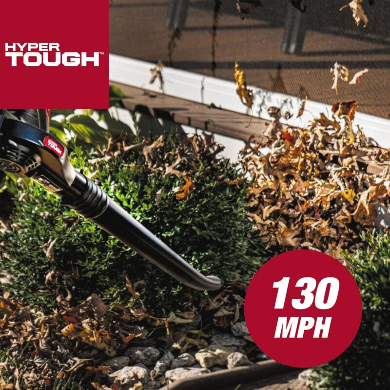 Hyper Tough 20V Max Battery Powered Cordless 130 mph Leaf Sweeper, HT21-401-003-05 - Image 5