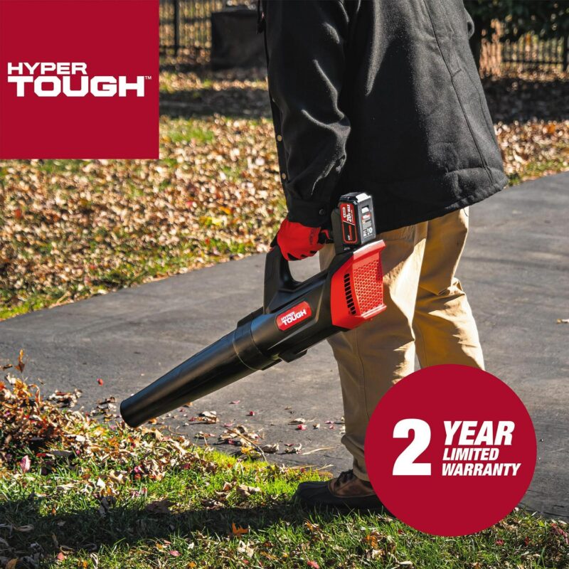 Hyper Tough 20V Max 90 mph 372 Cfm 4.0Ah Battery Powered Cordless Handheld Blower, HT22-401-03-04 - Image 7