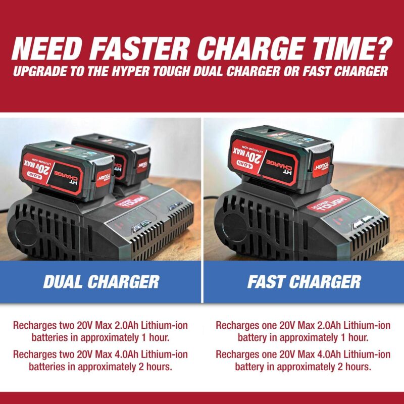 Hyper Tough 20V Max Cordless 13-inch Battery Powered String Trimmer, HT22-401-03-05 - Image 13