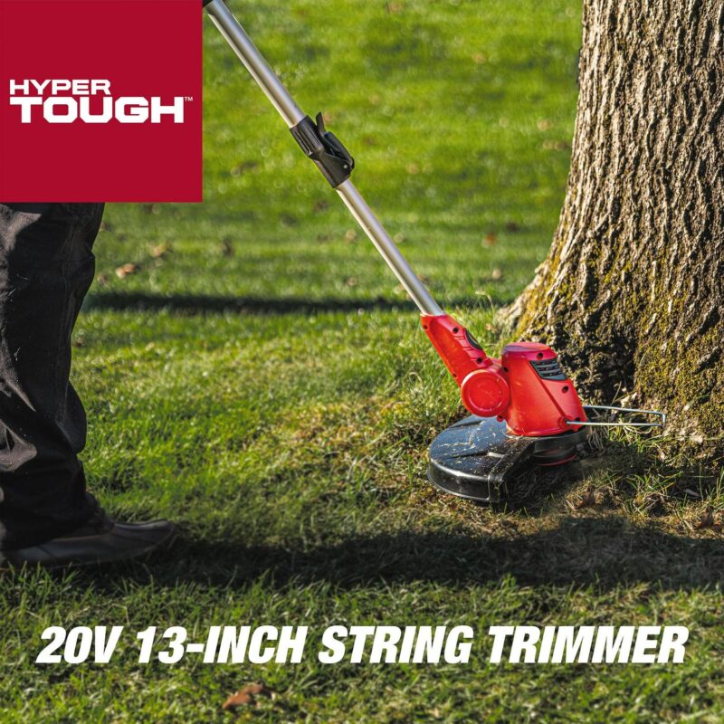 Hyper Tough 20V Max Cordless 13-inch Battery Powered String Trimmer, HT22-401-03-05 - Image 4