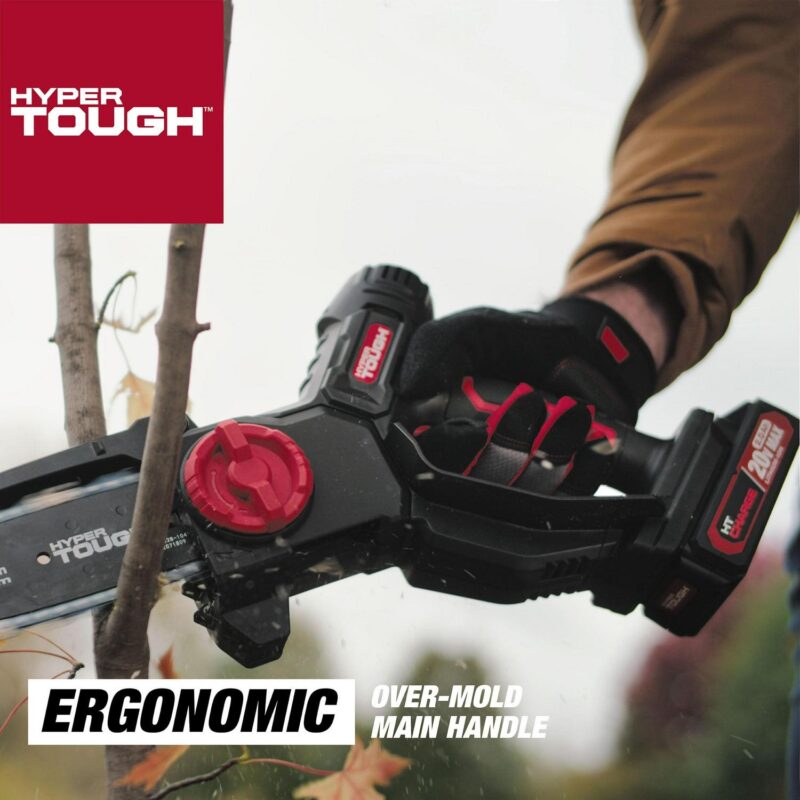 Hyper Tough 20-Volt 6-inch Mini Chainsaw with Battery and Charger, HT13-401-003-03 - Image 8