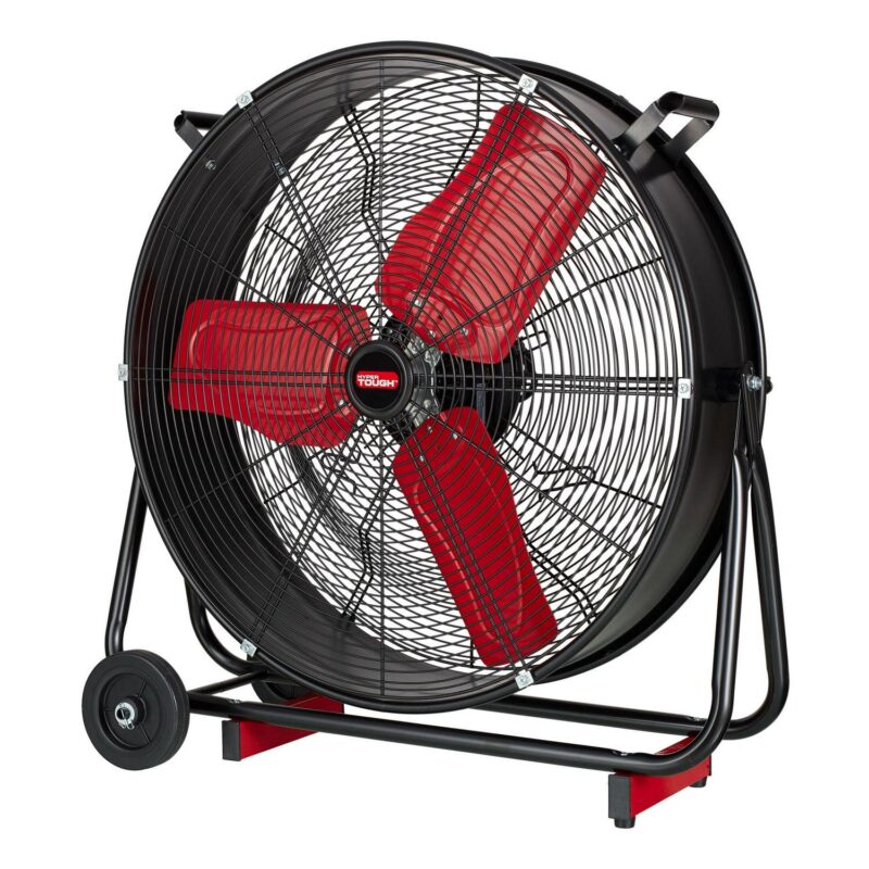 Hyper Tough 24  2-Speed Metal High Velocity Tiltable Drum Fan - Image 6