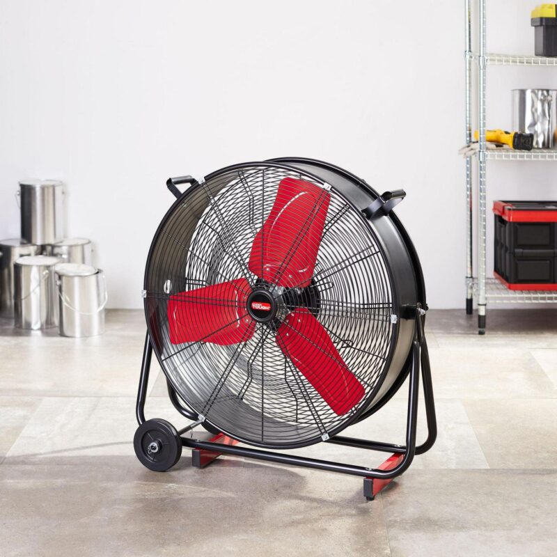 Hyper Tough 24  2-Speed Metal High Velocity Tiltable Drum Fan - Image 7