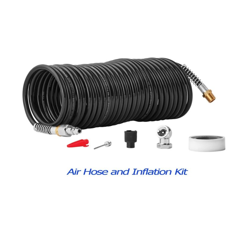 Hyper Tough 3 Gallon Oil-free Portable Air Compressor with Hose and Inflation Accessory Kit, 100 PSI - Image 6