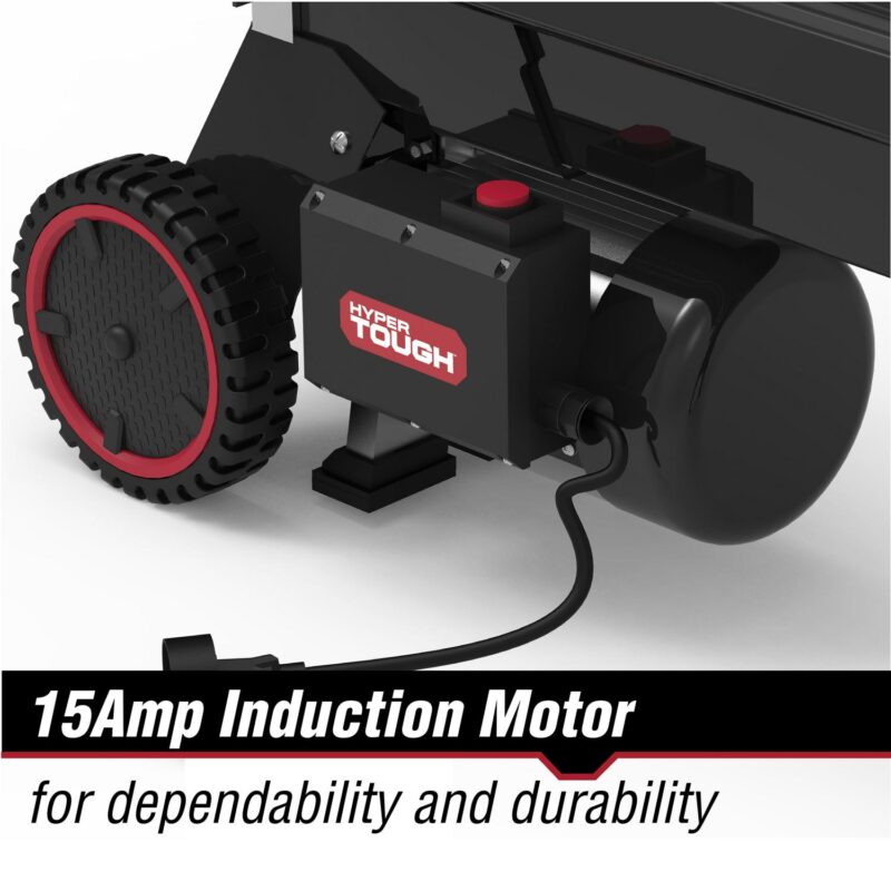 Hyper Tough 5 Ton Log Splitter, 15-Amp Induction Motor with Hydraulic Ram, Horizontal use with Vertical storage - Image 3