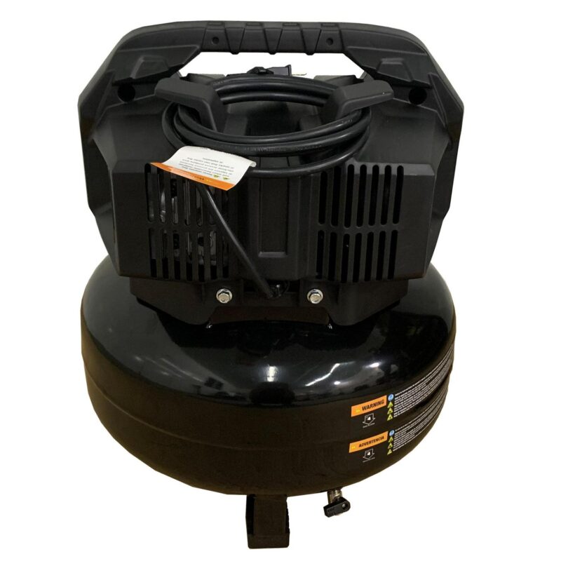 Hyper Tough 6 Gallon Oil Free Pancake Air Compressor, 150 PSI, Black - Image 3