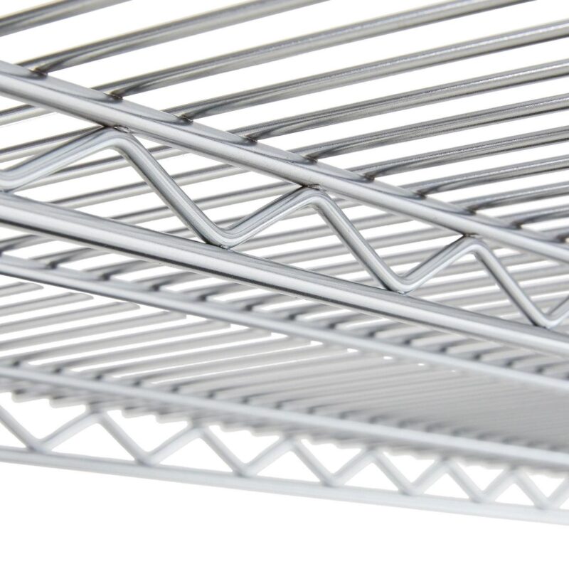 Hyper Tough Chrome Wire Shelf 4-Tier Heavy Duty 72 H x 72 W x 24 D, 4000lbs Total Capacity - Image 7