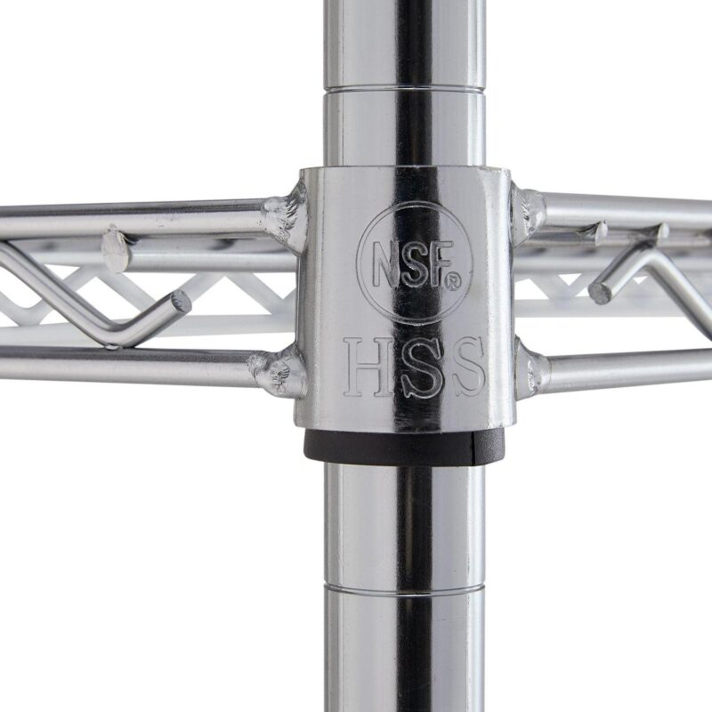 Hyper Tough Chrome Wire Shelf 5-Tier Heavy Duty 72 H x 48 W x 24 D, 4000lb Total Capacity - Image 6