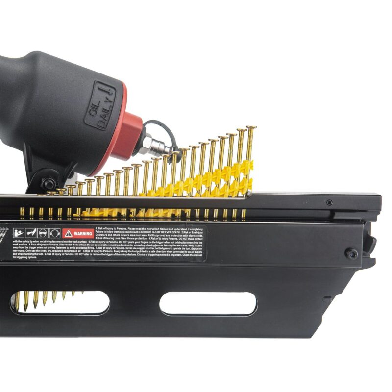 Hyper Tough Pneumatic 21 Degree Framing Nailer with Nails (50 Count) - Image 3