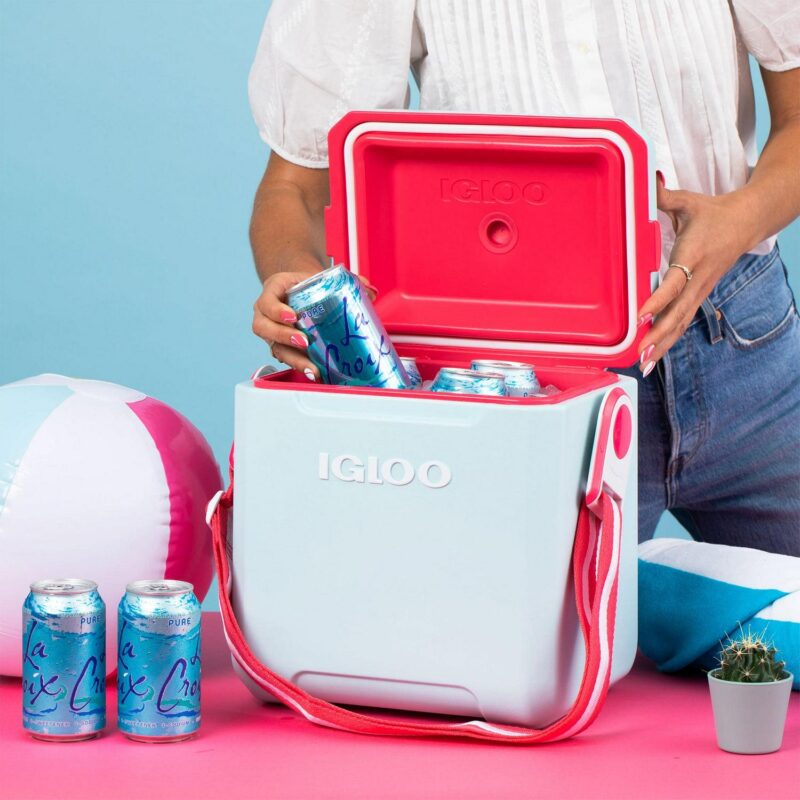 Igloo 11 Quart Tag Along Too Strapped Picnic Style Cooler, Light Gray - Image 6
