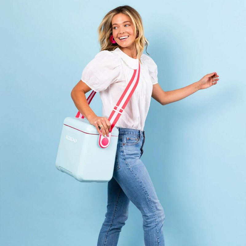 Igloo 11 Quart Tag Along Too Strapped Picnic Style Cooler, Light Gray - Image 4