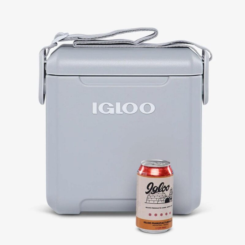 Igloo 11 Quart Tag Along Too Strapped Picnic Style Cooler, Light Gray - Image 9