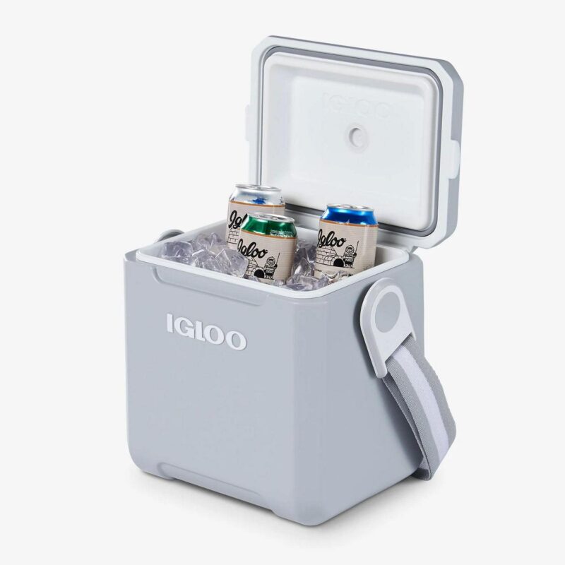 Igloo 11 Quart Tag Along Too Strapped Picnic Style Cooler, Light Gray - Image 8