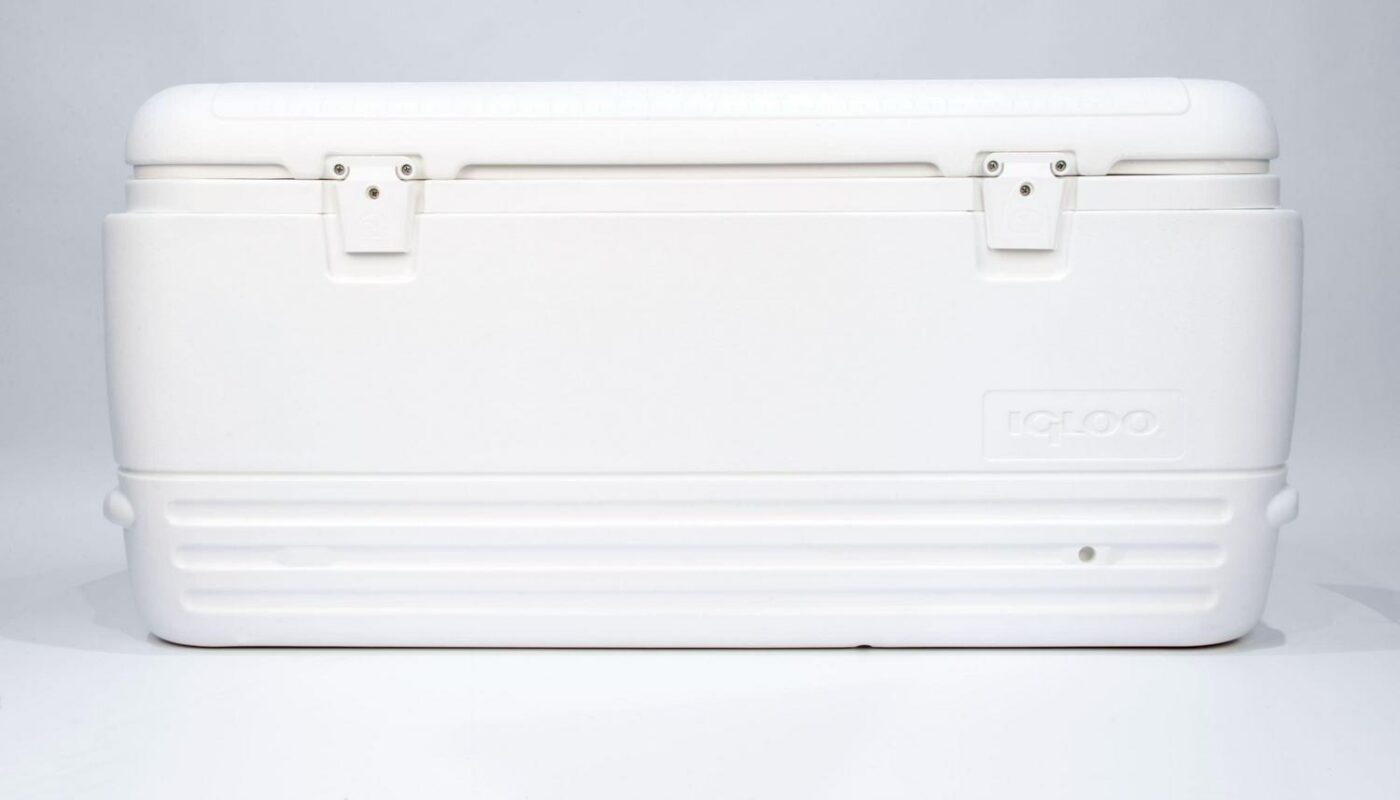Igloo 120 qt. Quick and Cool Polar Ice Chest Cooler, White
