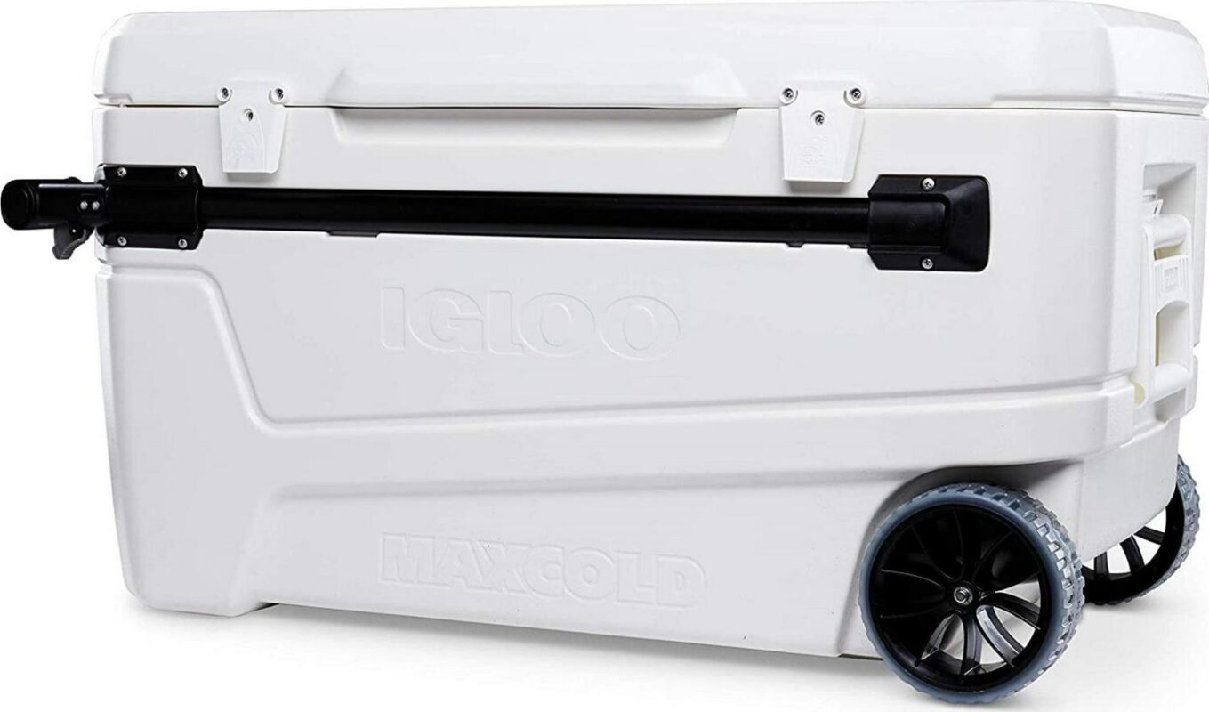 Igloo 50170 110 Qt Glide Pro Portable Large Ice Chest Wheeled Cooler