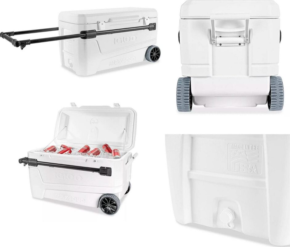 Igloo 50170 110 Qt Glide Pro Portable Large Ice Chest Wheeled Cooler - Image 9