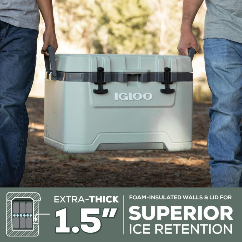 Igloo 50 QT Overland Ice Chest Cooler, Green - Image 6