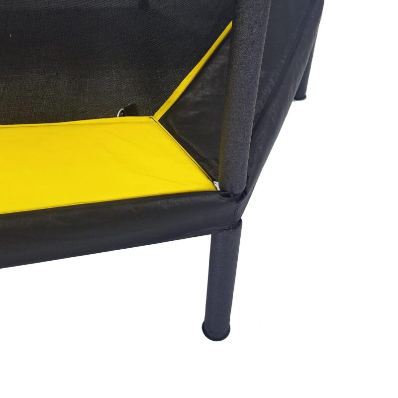 JumpKing 7.5-Foot Trampoline, with Enclosure, Black/Yellow - Image 9