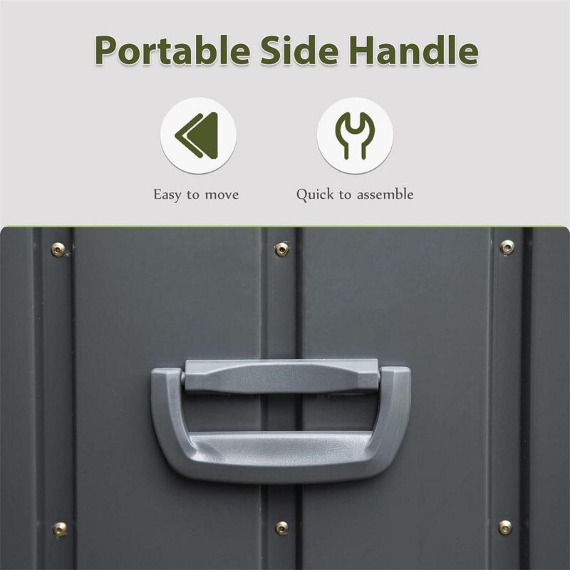 Kepooman 120 Gallon Outdoor Storage Deck Box Waterproof, Large Patio Storage Bin for Outside Cushions, Throw Pillows, Garden Tools, Lockable (Dark Gray) - Image 5