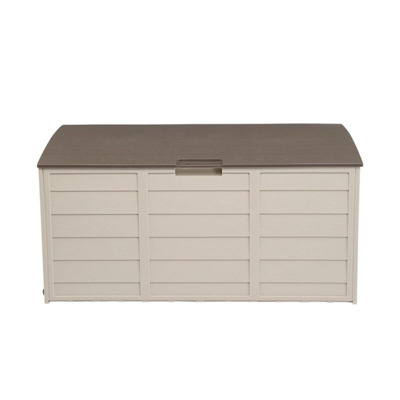 Kepooman 75gal 260L Large Deck Box, Outdoor Storage Box for Patio Furniture,Garden,Cushions Toys Lockable Seat,Brown - Image 8