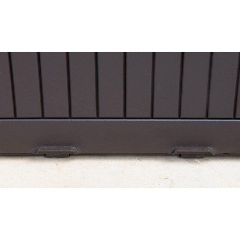 Keter Comfy 71 Gallon Durable Weatherproof Resin Deck Box Organization and Storage for Outdoor Patio and Lawn, Espresso Brown - Image 7