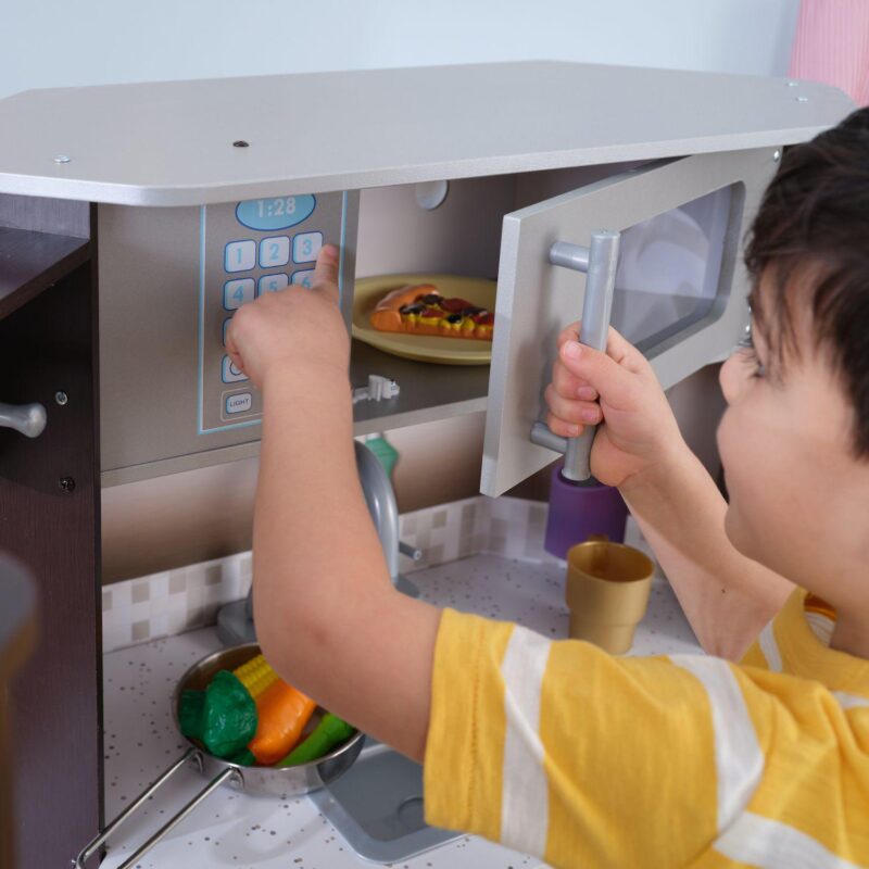 KidKraft Ultimate Corner Play Kitchen with Lights and Sounds - Image 12