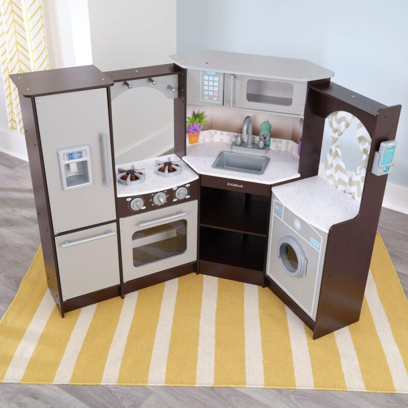KidKraft Ultimate Corner Play Kitchen with Lights and Sounds - Image 8