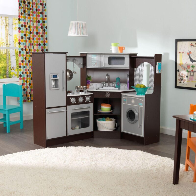 KidKraft Ultimate Corner Play Kitchen with Lights and Sounds - Image 7