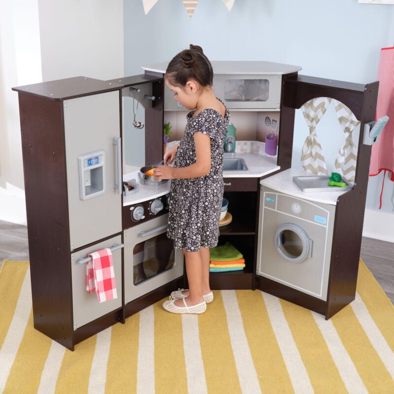 KidKraft Ultimate Corner Play Kitchen with Lights and Sounds - Image 10