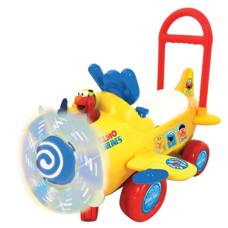 Kiddieland Sesame Street Elmo's Plane Light and Sound Activity Ride-On - Image 3