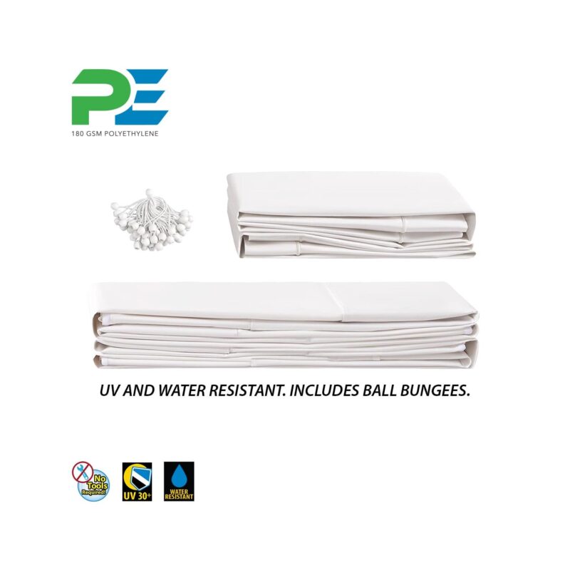 King Canopy 18 ft x 20 ft Carport Canopy Sidewall Kit w/ Flaps - Image 4