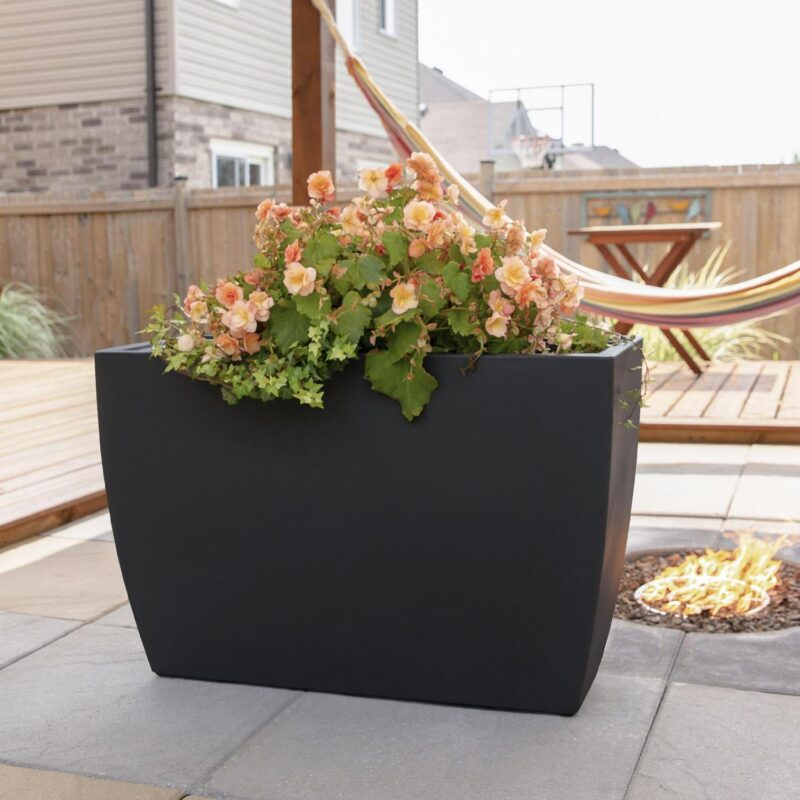 Kobi 36in Trough Planter - Black - Image 4