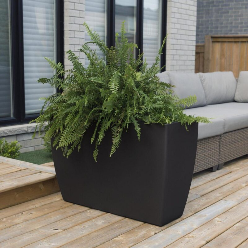 Kobi 36in Trough Planter - Black - Image 3