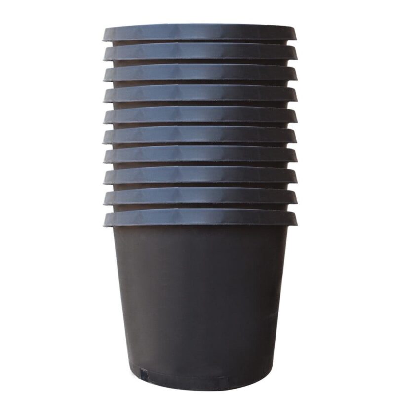 LABLT 10-Pack 15 Gallon Premium Black Nursery Pot Plant Container Garden Planter Pots - Image 3