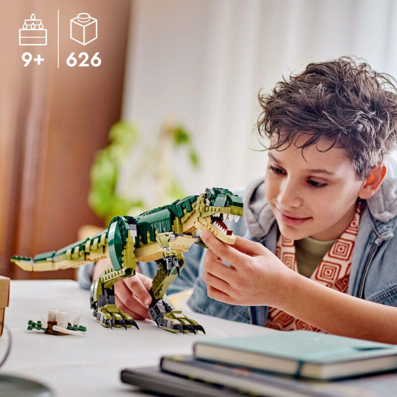 LEGO Creator 3-in-1 T. Rex Dinosaur 31151 Building Kit (626 pieces) - Image 3