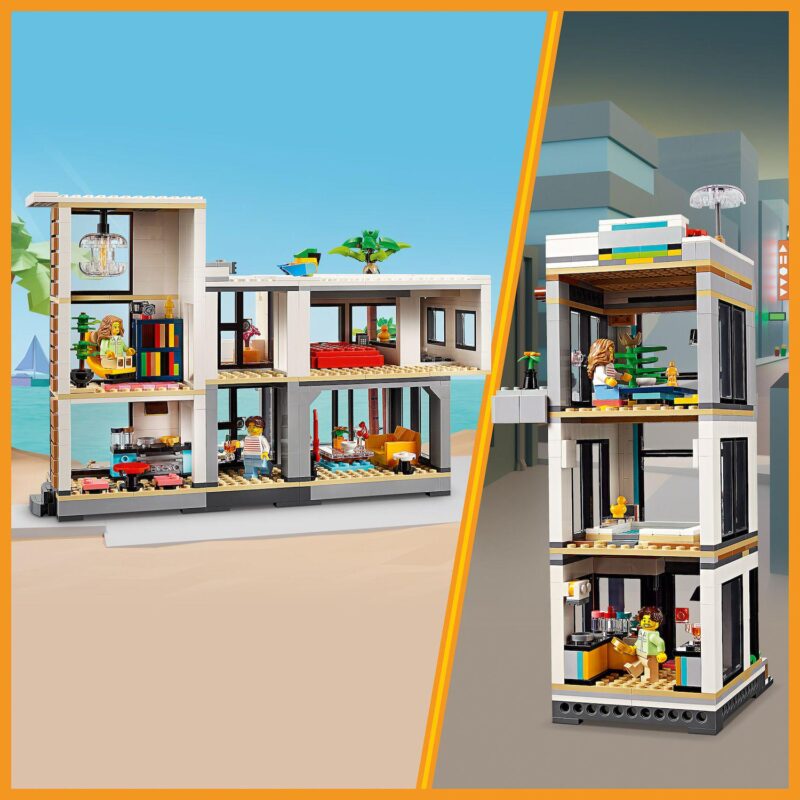 LEGO Creator 3-in-1 Modern House 31153 Building Kit (939 pieces) - Image 4