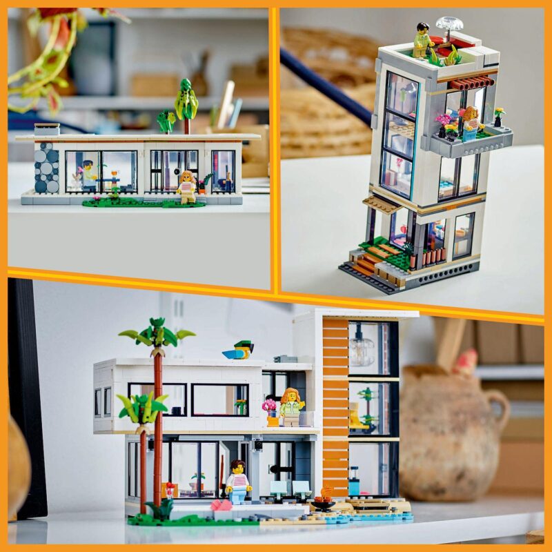LEGO Creator 3-in-1 Modern House 31153 Building Kit (939 pieces) - Image 5