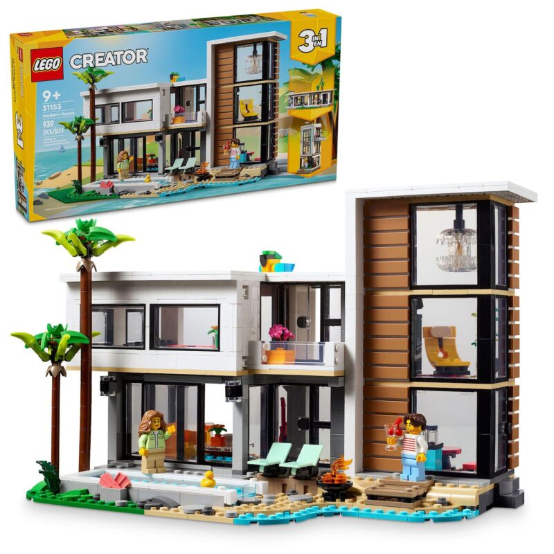 LEGO Creator 3-in-1 Modern House 31153 Building Kit (939 pieces)