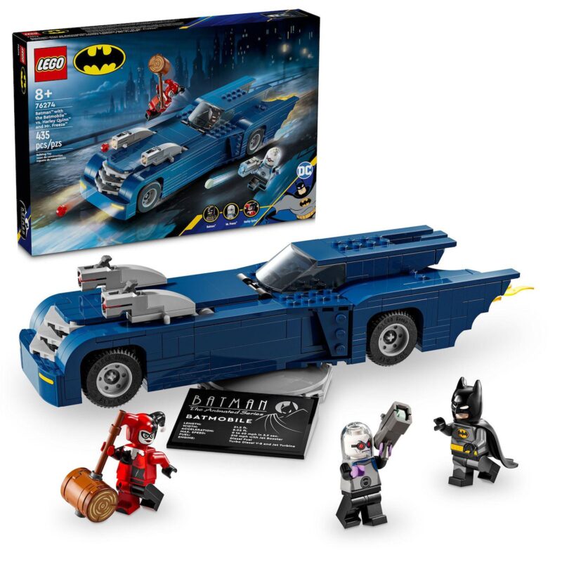 LEGO DC Batman: Batman with the Batmobile vs. Harley Quinn and Mr. Freeze 76274 Building Kit (435 pieces)