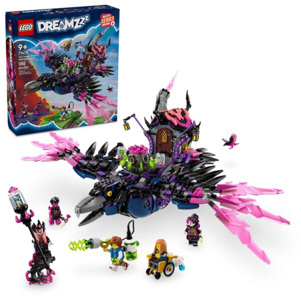 LEGO DREAMZzz The Never Witch's Midnight Raven, Spooky Toy 71478 Building Kit (1203 Pieces)