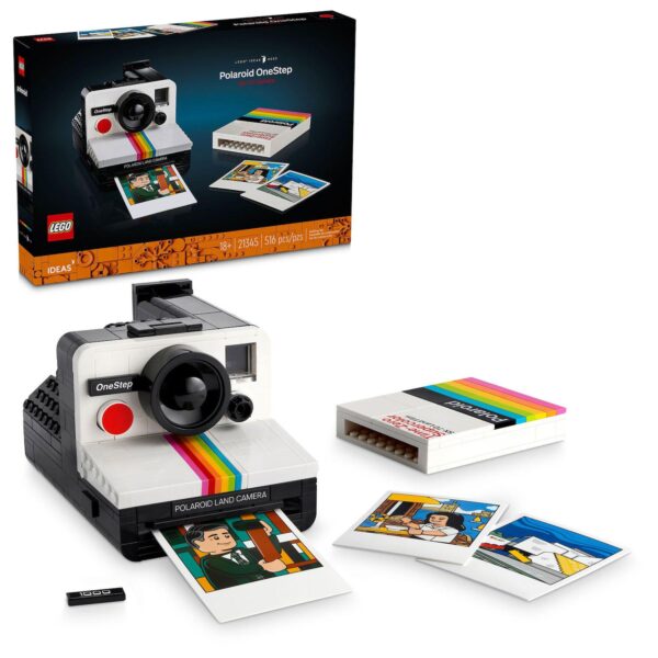 LEGO Ideas Polaroid OneStep SX-70 Camera Model 21345 (516 Pieces)